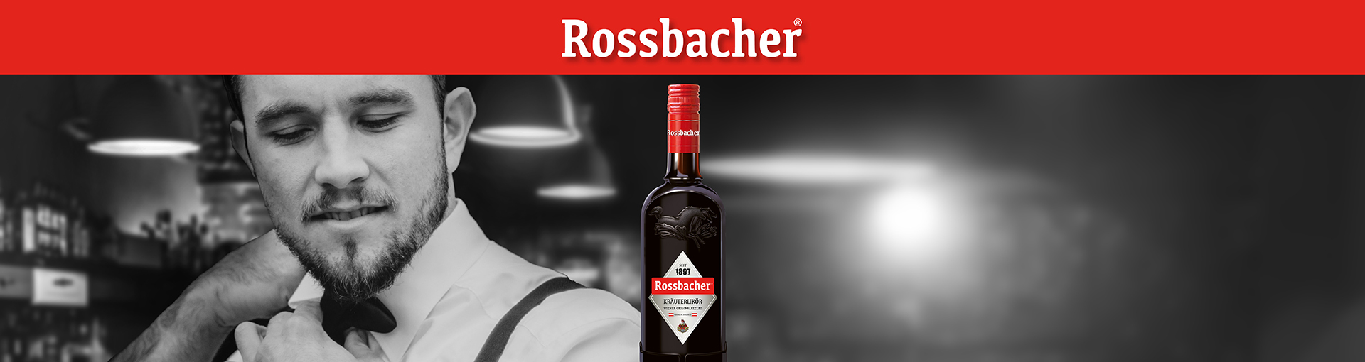 Rossbacher Header Neu mit Barkeeper und Rossbacher Flasche